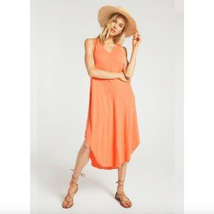 Z Supply Orange Midi Dress